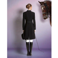 Equiline Women's Marilyn Dressage Tail Coat In X-Cool Evo -Equestrian Gear Shop black10 18920.1583545753.1280.1280