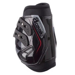 Acavallo Opera Hind Boot - Gel Lined With Elasticated Stud Fastening -Equestrian Gear Shop black2 01219.1587735364.1280.1280