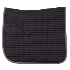 Ovation Pro Square Quilt Dressage Pad -Equestrian Gear Shop black charcoal 77925.1590172772.1280.1280