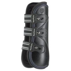 EquiFit D-Teq Front Boot 14 EquiFit D-Teq Front Boot -Equestrian Gear Shop black ostrich navy trim front 16589.1590081036.1280.1280