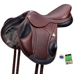 Bates Advanta Saddle With HART -Equestrian Gear Shop brown front 63314.1589998229.1280.1280