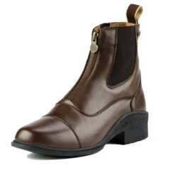 Ovation Quantum Ladies Zip Paddock Boot -Equestrian Gear Shop brown front 79527.1588875908.1280.1280