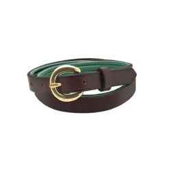 Perri's Padded Leather Belt -Equestrian Gear Shop havana huntergreen 74454.1588165834.1280.1280