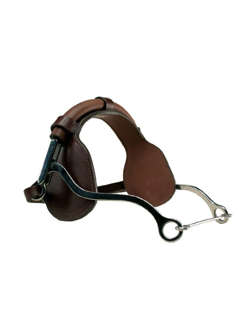 Metalab Hackamore With Padded Leather Noseband 3 Metalab Hackamore With Padded Leather Noseband