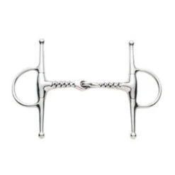 Weatherbeeta Korsteel Stainless Steel Corkscrew Mouth Full Cheek Snaffle Bit