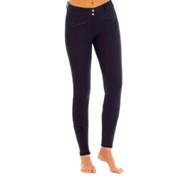 Goode Rider Knee Patch Miracle Breech -Equestrian Gear Shop navy front 47337.1588784154.1280.1280