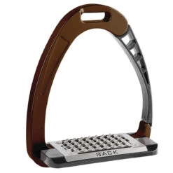 Acavallo Arena AluPro Stirrups -Equestrian Gear Shop stirrups brown new front 52958.1587666989.1280.1280