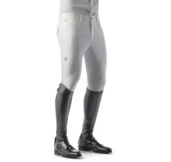 EGO 7 Men's Jumping EJ Knee Patch Breeches -Equestrian Gear Shop white 97218.1586203659.1280.1280