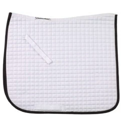 Ovation Pro Square Quilt Dressage Pad -Equestrian Gear Shop white black 83764.1590172772.1280.1280